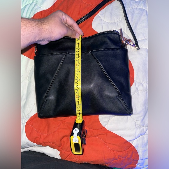 Black Leather Matt & Nat Bag - Picture 7 of 9